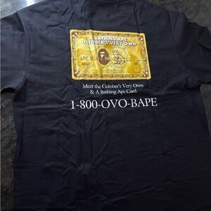 Bape x Ovo Black Short Sleeve Tee